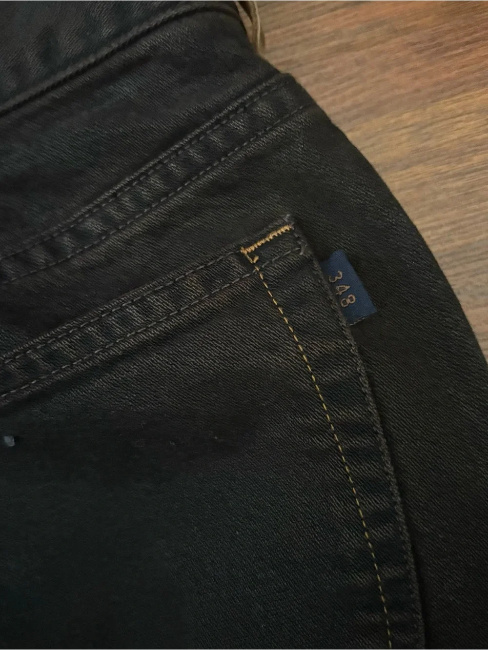 Zegna Sport Mens Pants Size 50 34x30 Black Cotton Lyocell Straight Leg⁠ Preppy